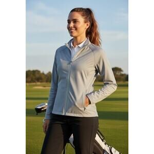 NWT Walter Hagen Women's Performance 11 Waterproof Rain Jacket Gray MSRP $80